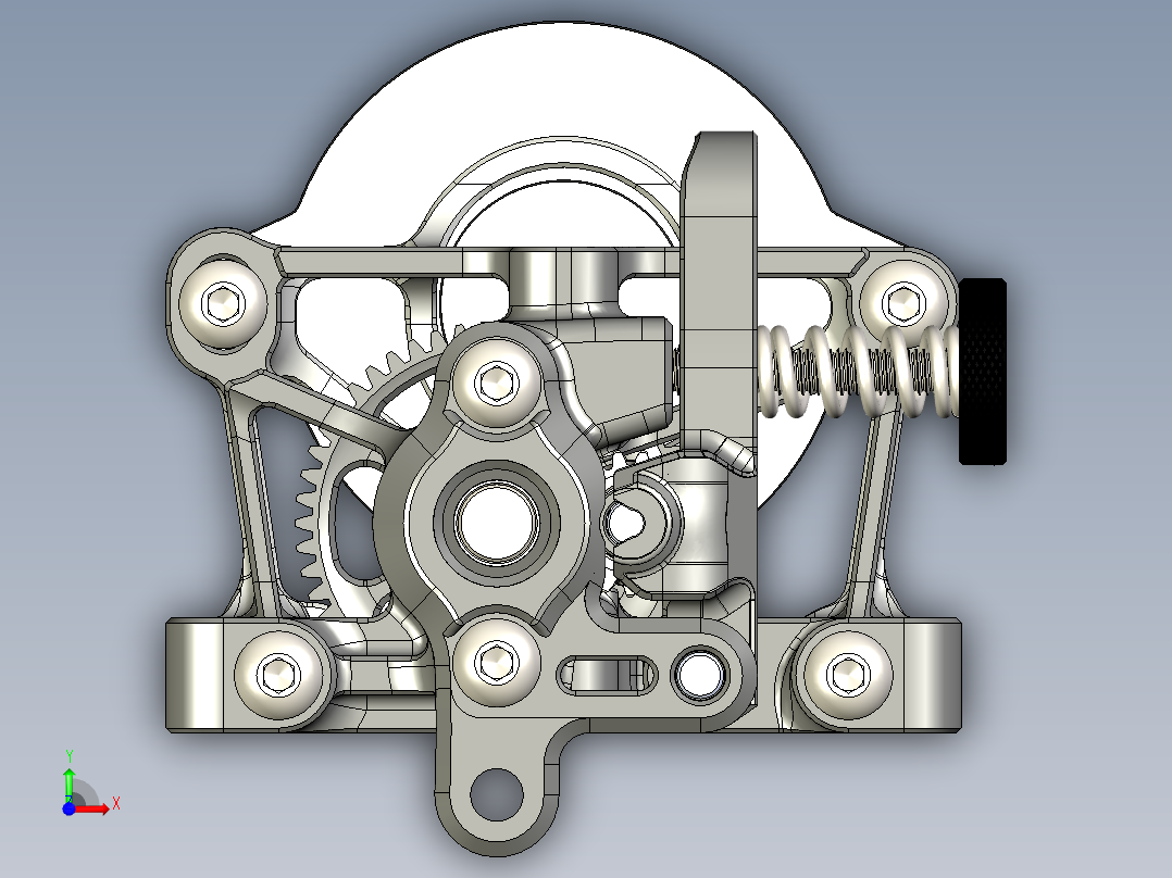 Sherpa_Mini-Extruder-master-3D打印挤出头前视图
