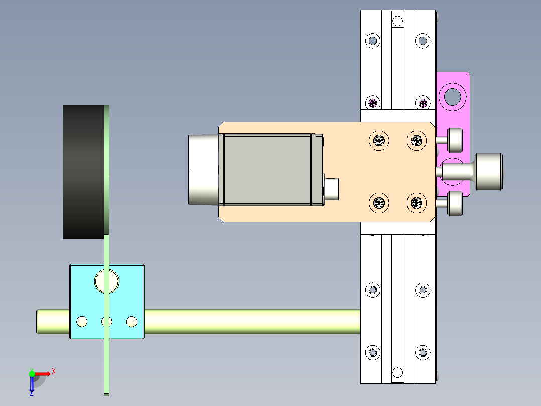 CCD视觉检测俯视图