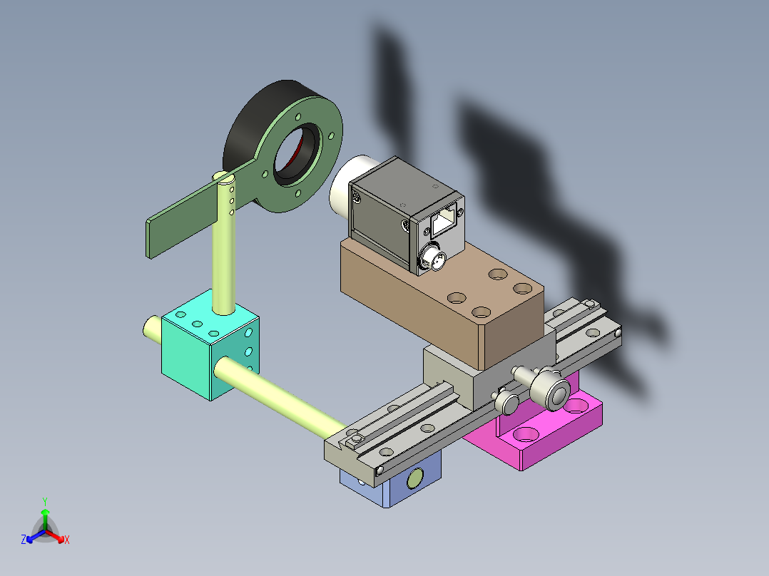 CCD视觉检测正等轴测图