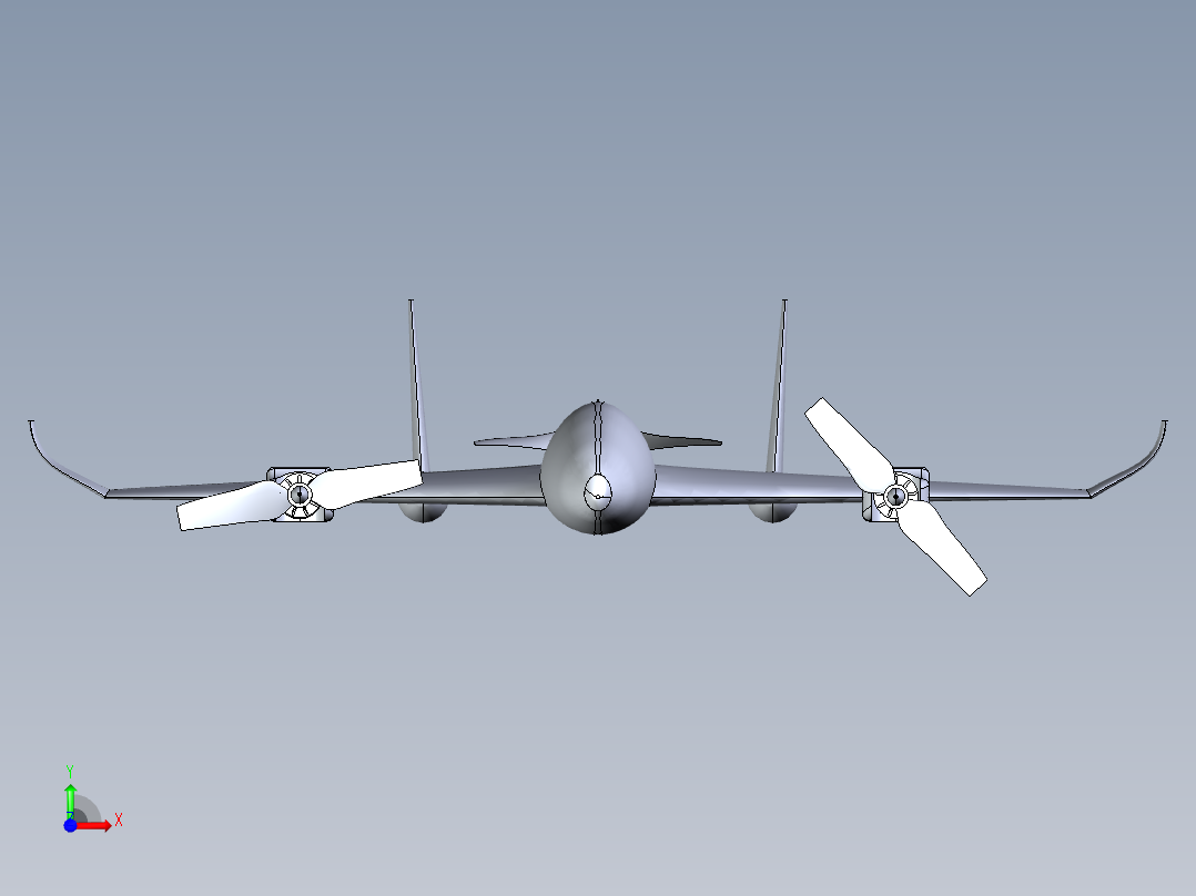XK 450垂直起降无人机前视图