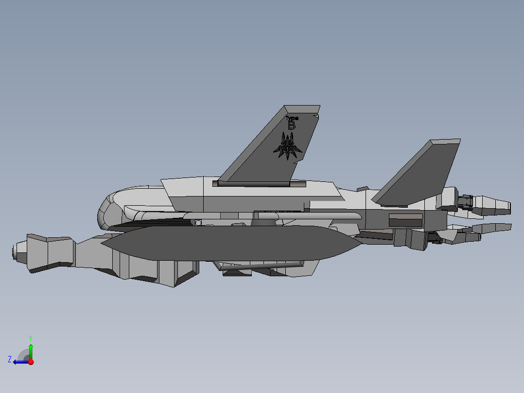 宇宙飞船(68)右视图