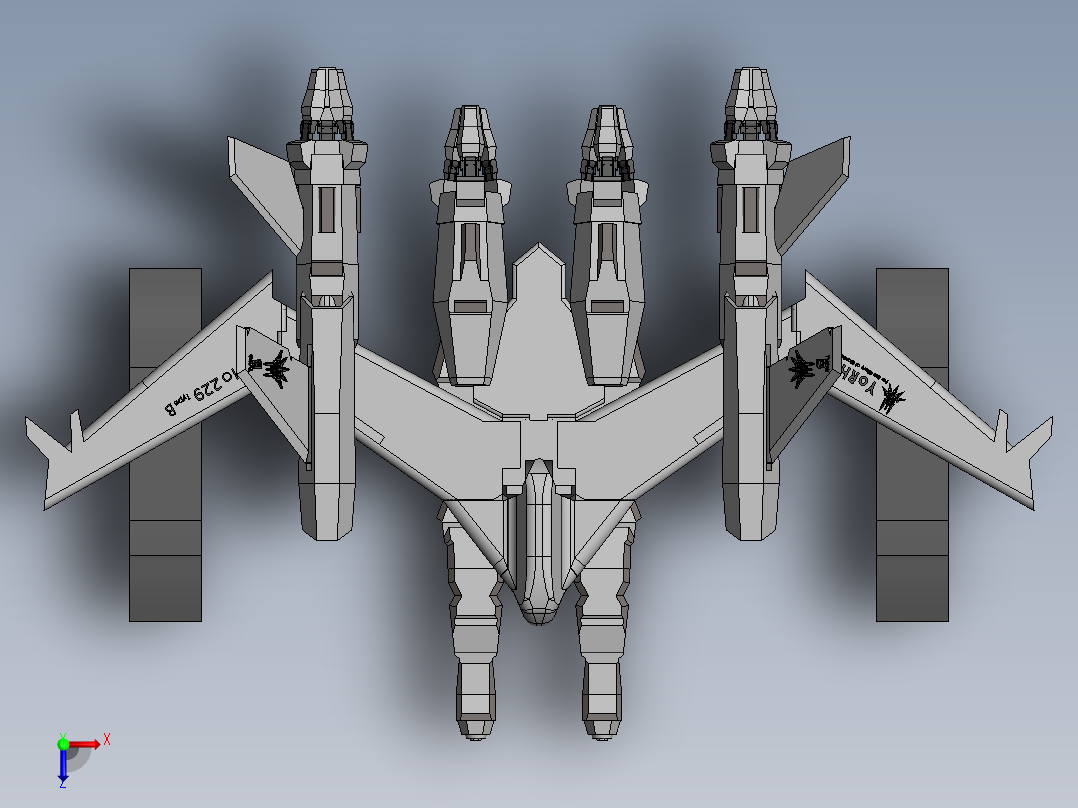 宇宙飞船(68)俯视图