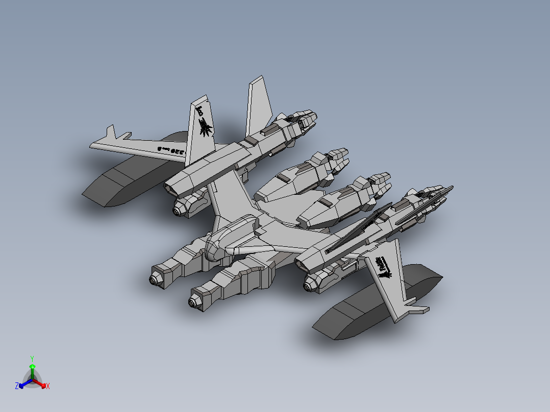 宇宙飞船(68)正等轴测图