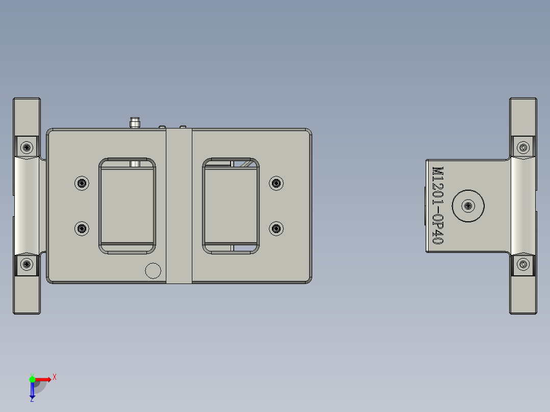 EGR冷却器管板压装工装俯视图