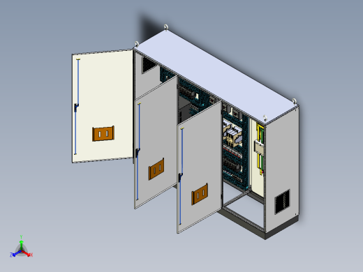 三柜组装变频器接触器控制柜 56411
