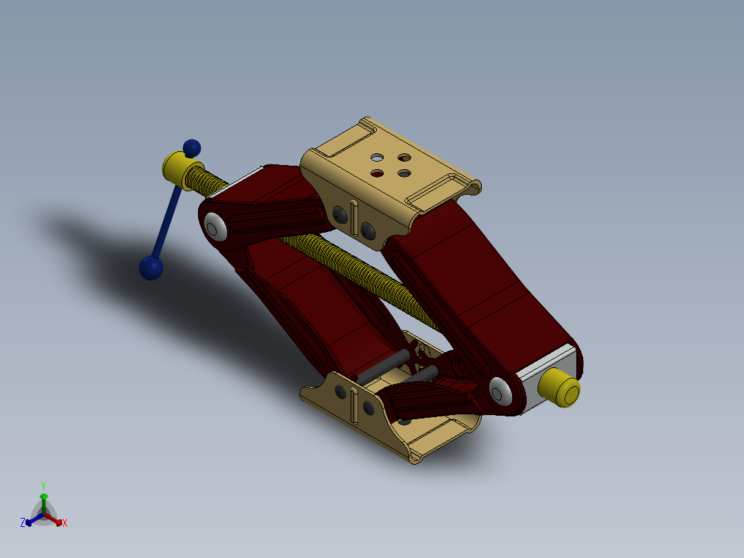 剪叉式升降机 、升降机(57)正等轴测图