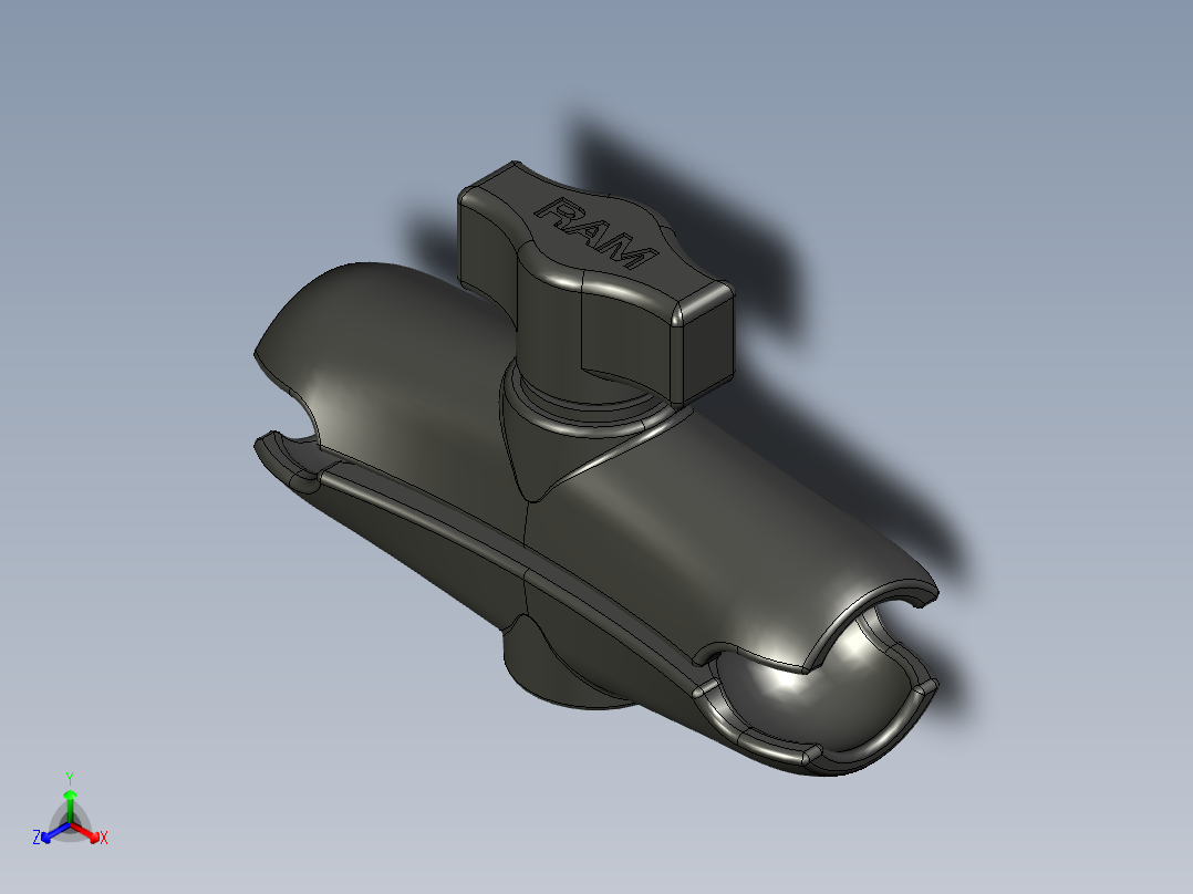 A2005011-RAM支架 - RAM-B-201U主视图