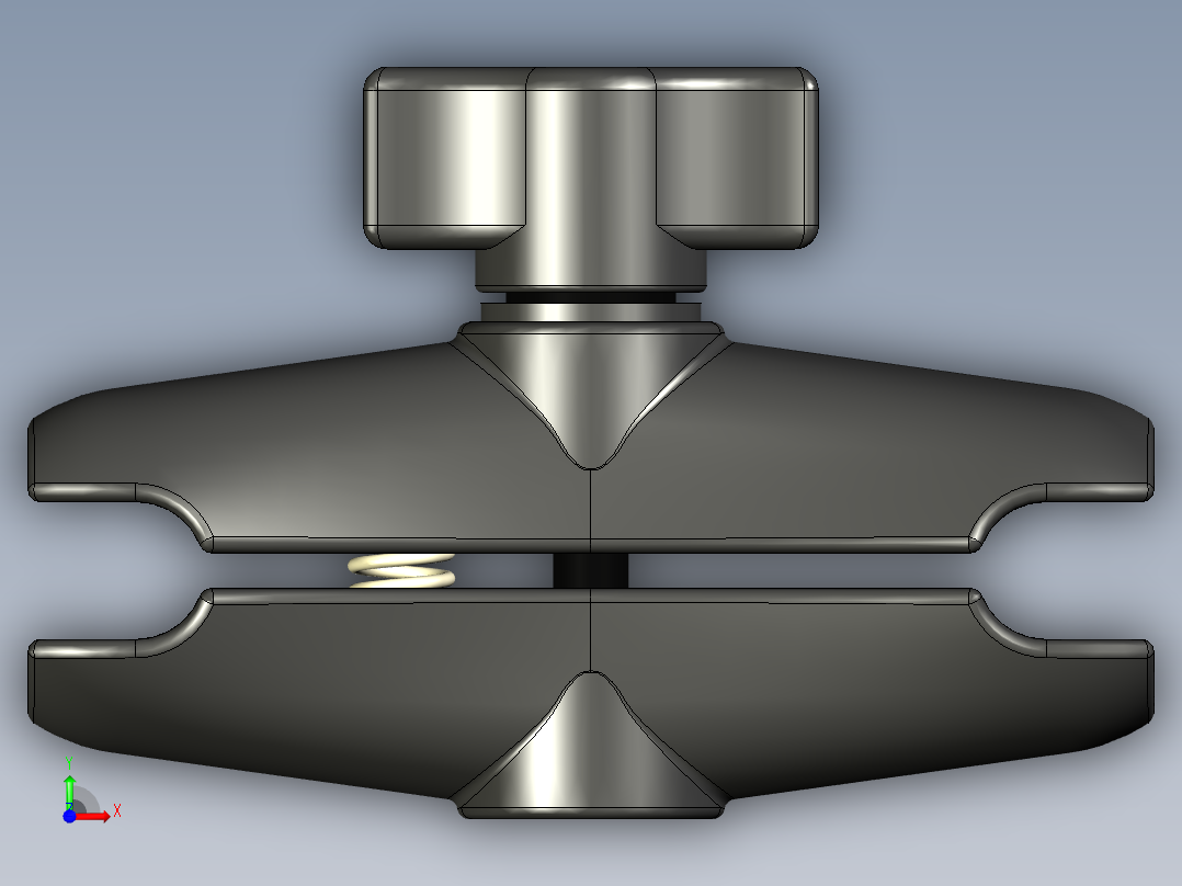 A2005011-RAM支架 - RAM-B-201U前视图