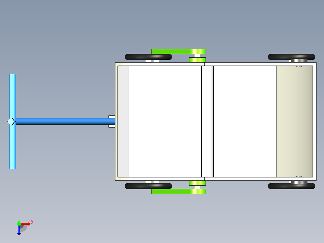 儿童蚂蚱车俯视图