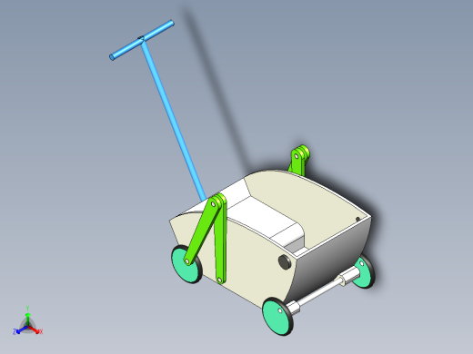 儿童蚂蚱车正等轴测缩略图