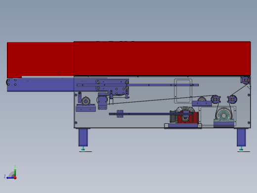 二节伸缩机（链条链轮版）sw21右视缩略图