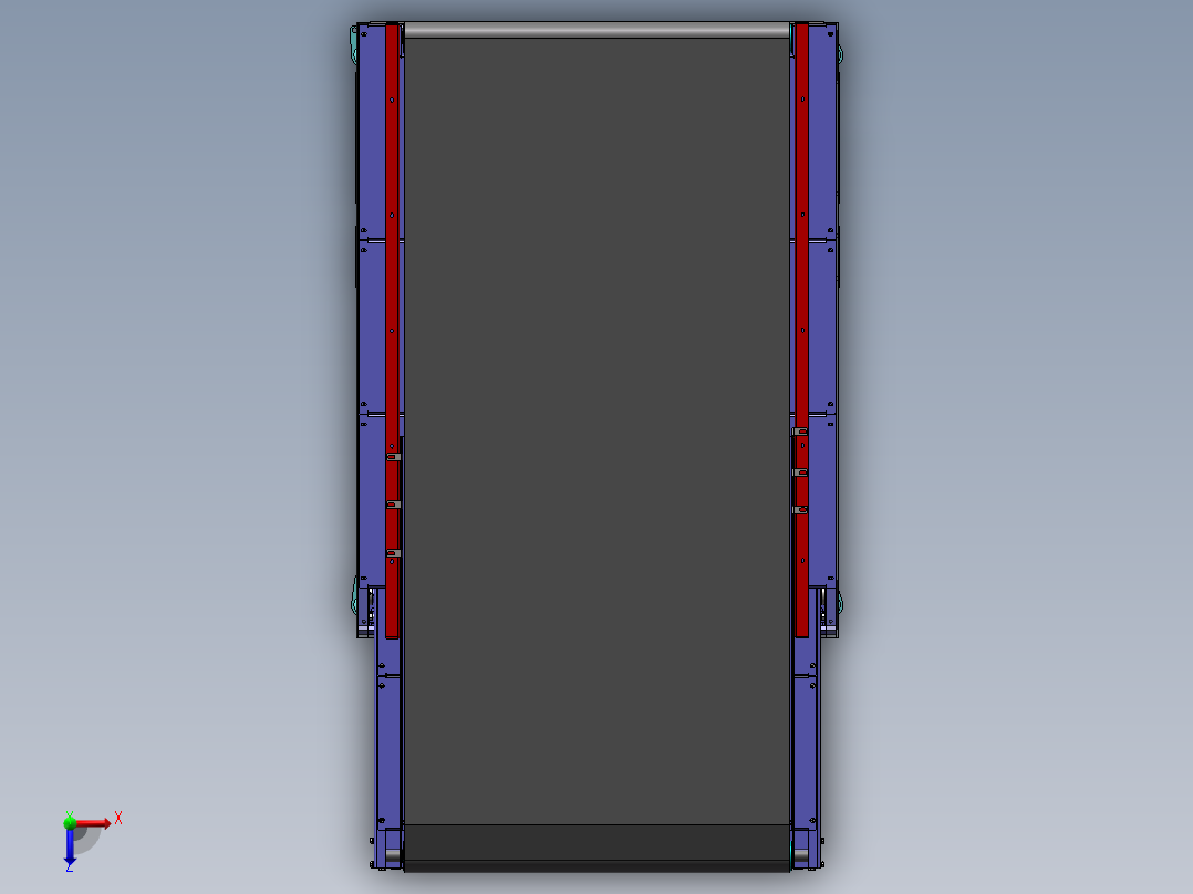二节伸缩机（链条链轮版）sw21俯视图