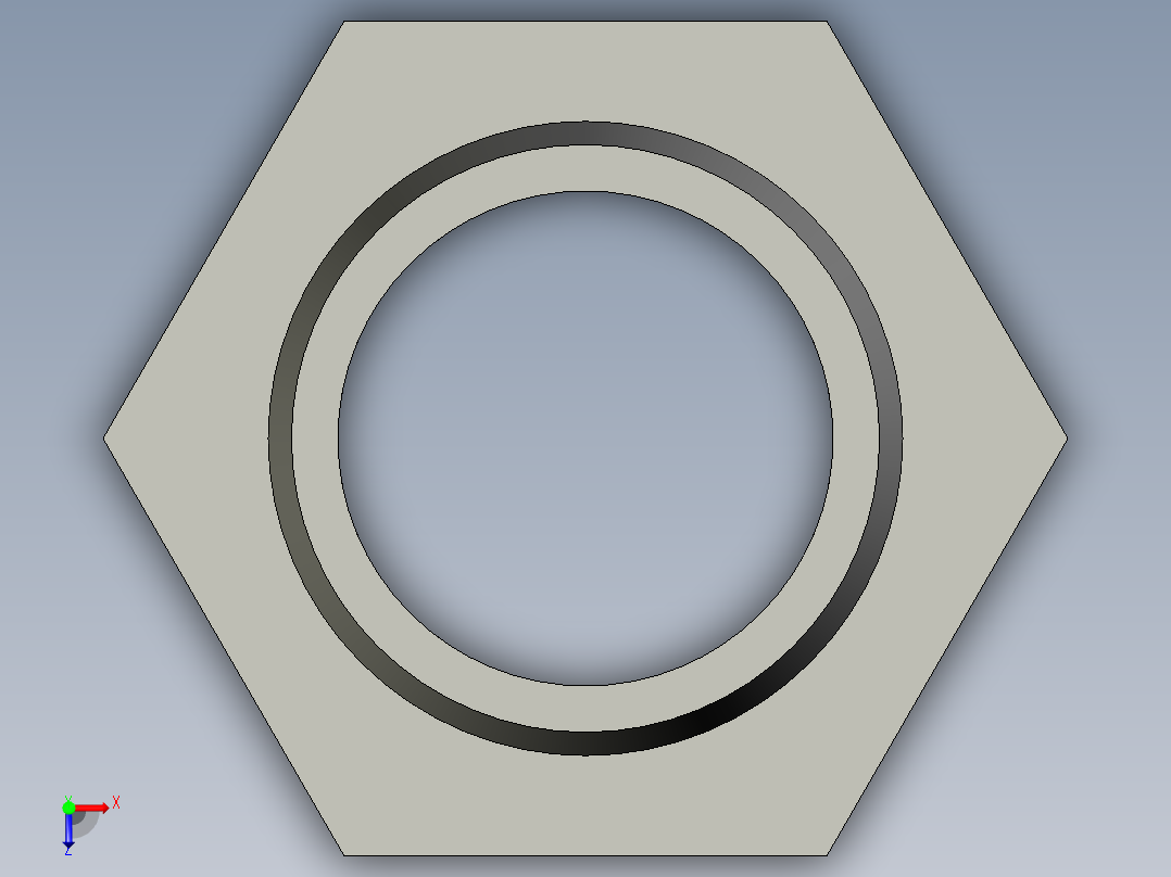 6分外丝x19mm宝塔接头俯视图