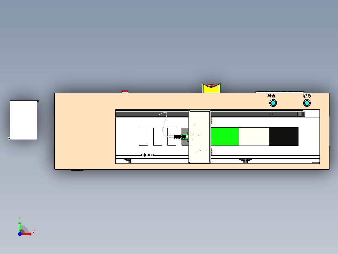 鼠标影像自动校准测试机前视图