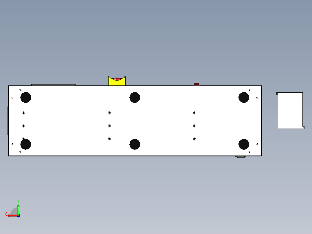 鼠标影像自动校准测试机后视图