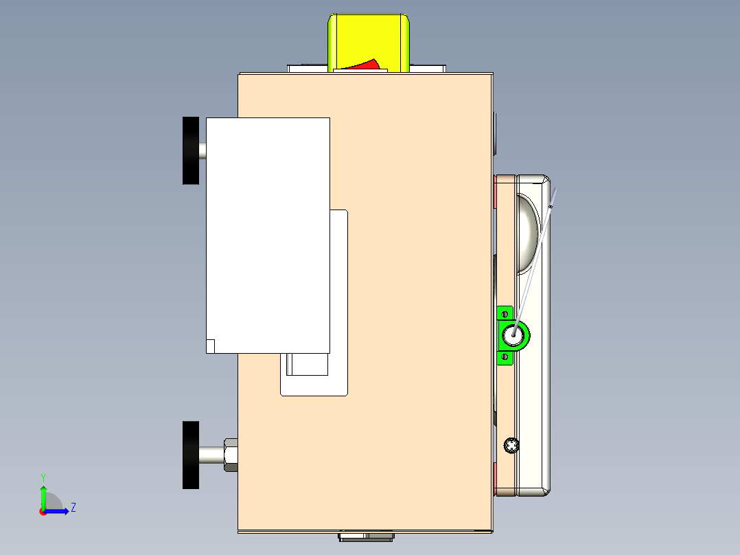 鼠标影像自动校准测试机左视图