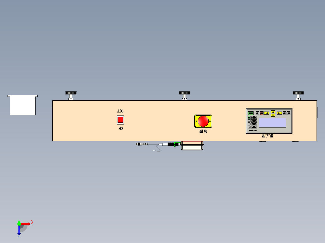 鼠标影像自动校准测试机俯视图