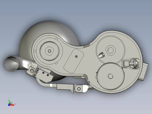全自动苹果削皮机传动系统前视缩略图