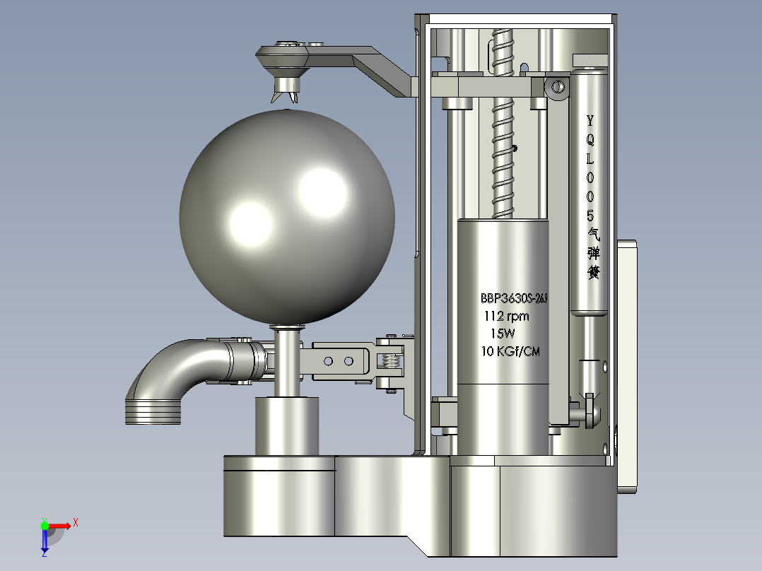全自动苹果削皮机传动系统俯视图