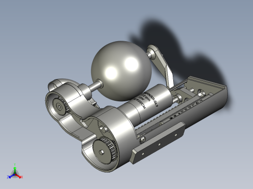 全自动苹果削皮机传动系统正等轴测缩略图