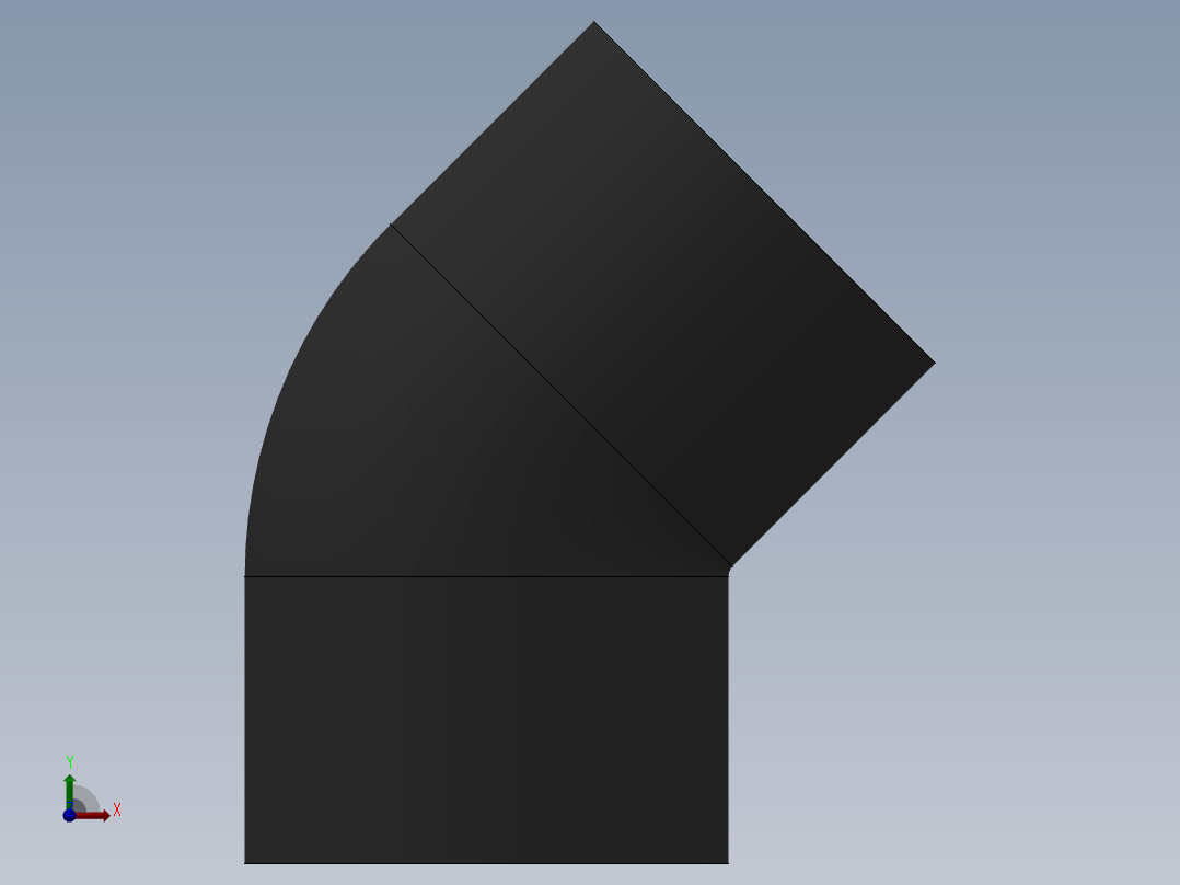 ELBOW_DN20_PN10_U-PVC前视图