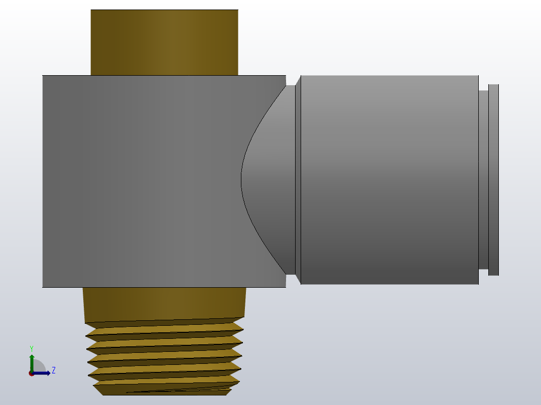 快速接头HKQ2VS单头内六角接头[HKQ2VS12-03S]左视图