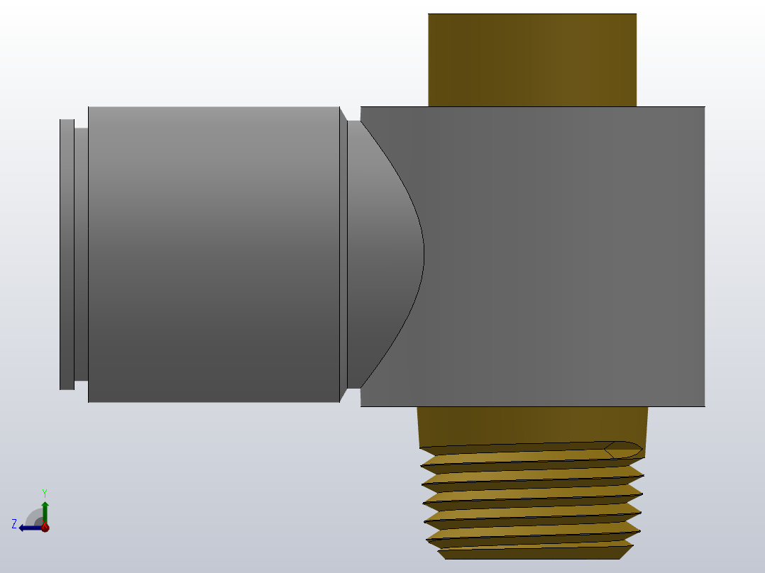 快速接头HKQ2VS单头内六角接头[HKQ2VS12-03S]右视图