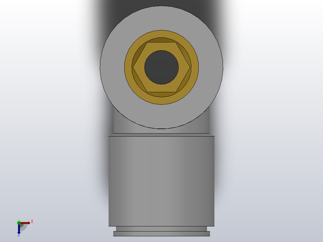 快速接头HKQ2VS单头内六角接头[HKQ2VS12-03S]俯视图
