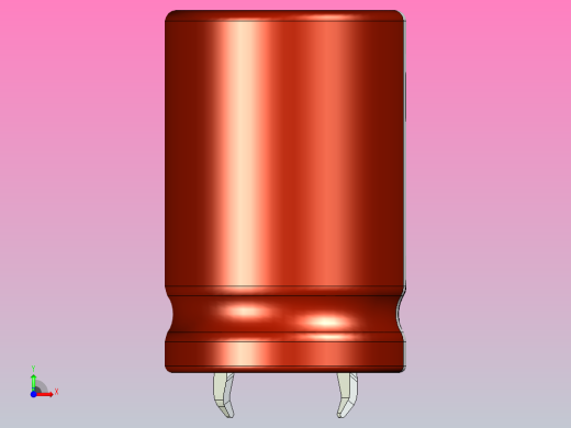 20x30棕白色底片电解电容器前视缩略图