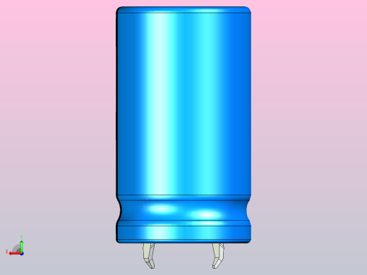 20x35蓝黑底片电解电容器后视缩略图