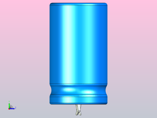 20x35蓝黑底片电解电容器左视缩略图