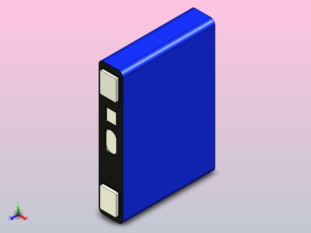 各种电池系列模型 (52)正等轴测图