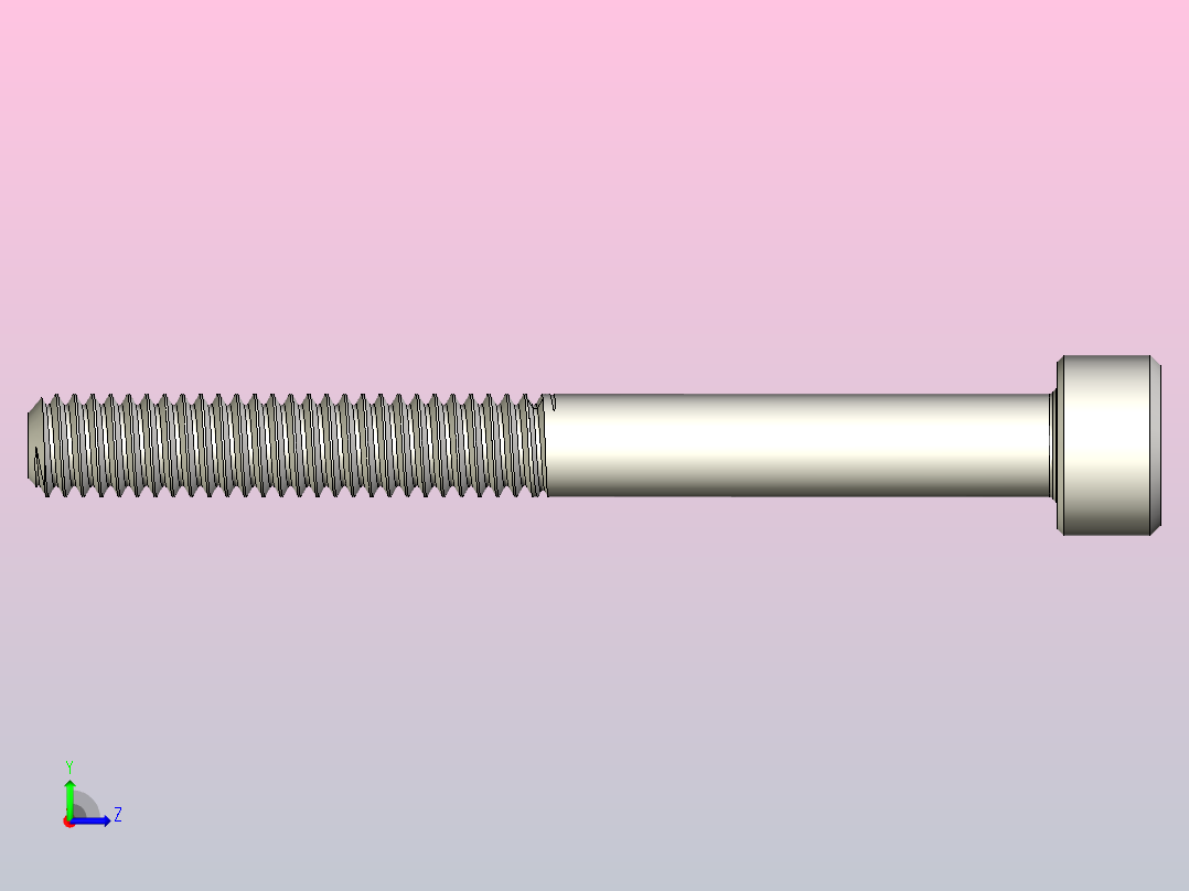 DIN_EN_ISO_4762_M4x40.ipt内六角螺钉左视图