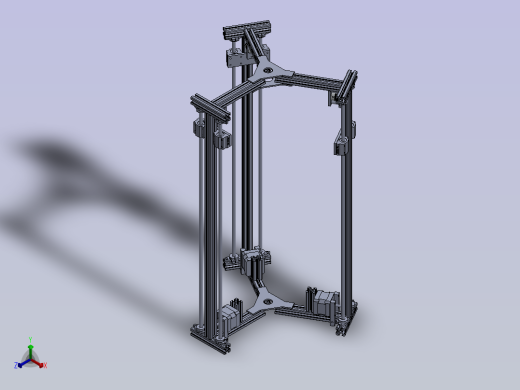 3D Delta打印机框架 sw16正等轴测缩略图