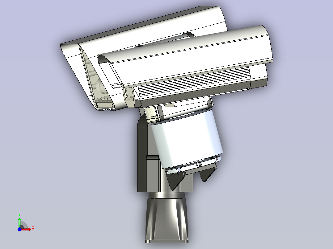 B2000267-带 PTU 的 CCTV 摄像机前视图