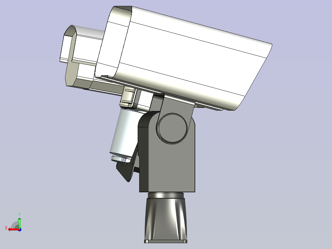 B2000267-带 PTU 的 CCTV 摄像机后视图