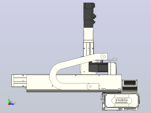 XYGT321-A1-400-250-50-M-C负载1-3KG XYZ三轴滑台 内嵌式 XYGT321-A1 替换台湾东佑达TOYO直线模组左视缩略图