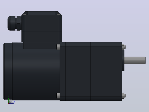 80AC(25W)微型交流（圆轴）组合型电机[80YR25WDV22H-80GM125H]左视缩略图