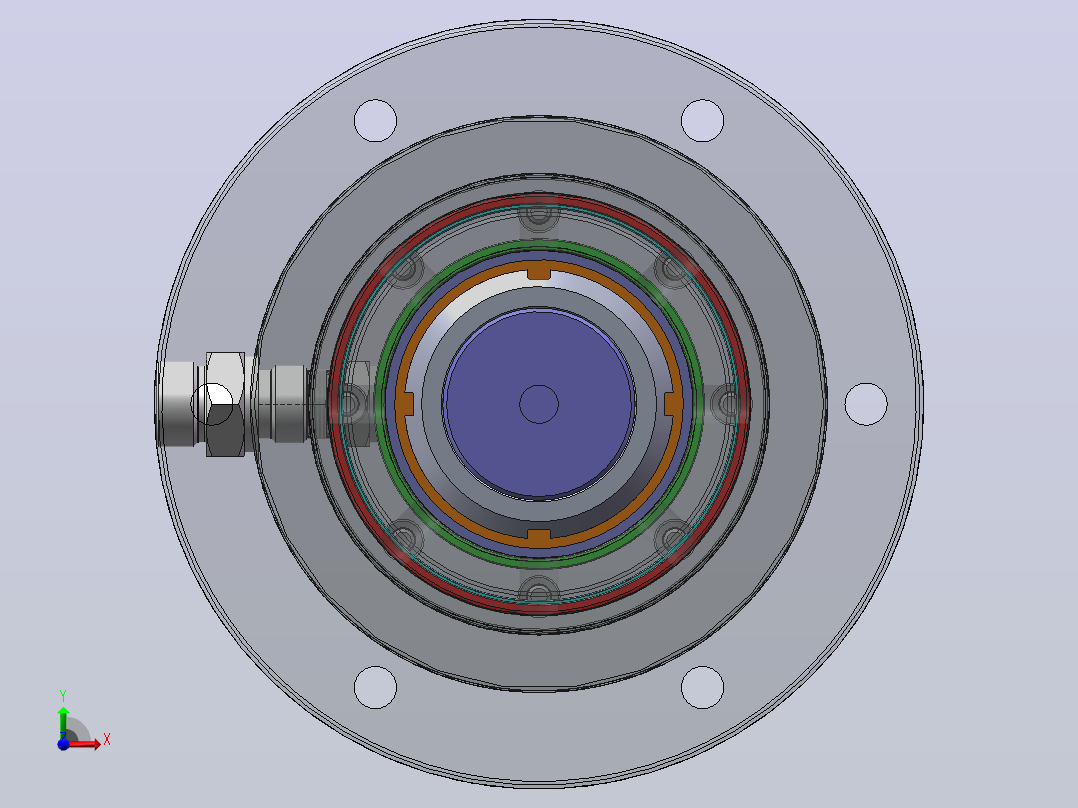 船用多级升降柱设计（SW+CAD+说明书）前视图