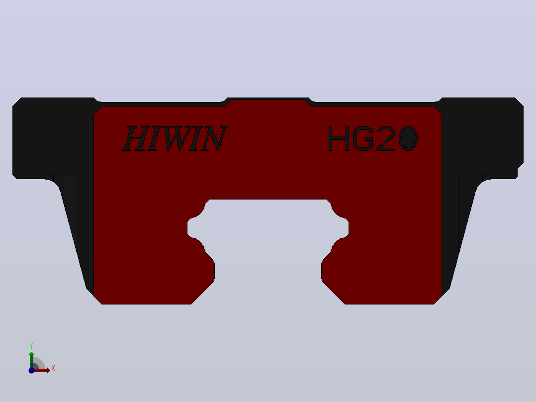 滑块HGW20CA（HIWIN）前视图