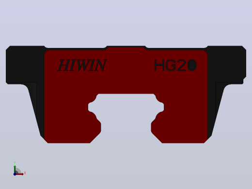 滑块HGW20CA（HIWIN）前视缩略图
