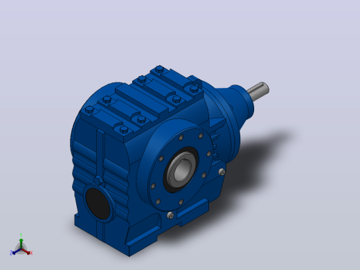 SAS57轴输入的斜齿-蜗轮蜗杆减速机SA57S57-12.8-M1-A