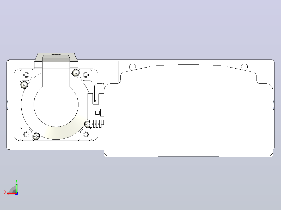 日规模组半封闭丝杆TPA-HNR-140D-2010C-L200-MR-C-P40-N3后视图