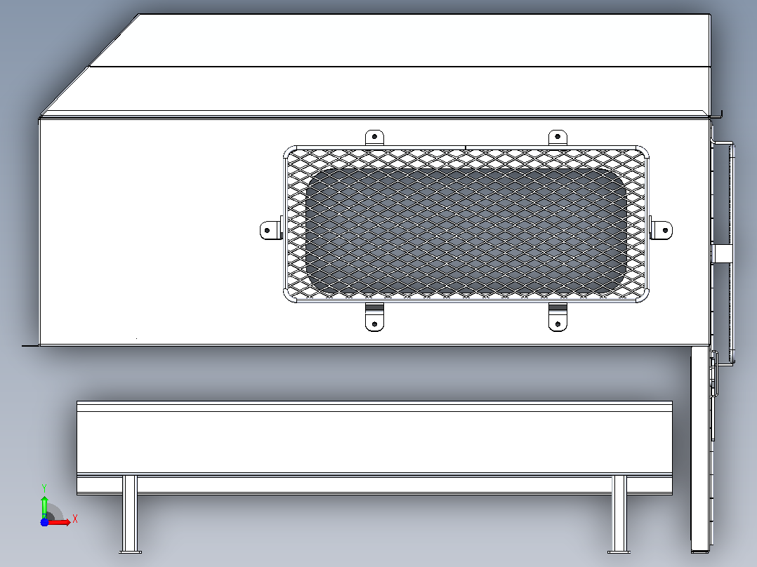 天篷警车-双人驾驶室前视图