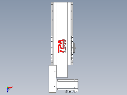 皮带直线轴半封闭可选导轨TPA-HNB-120D-110-L100-ML-C-P40-N3俯视缩略图