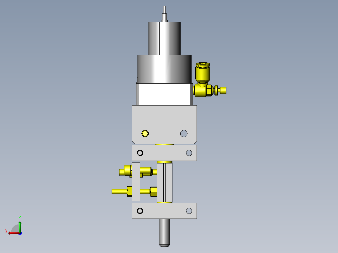 箱的定位后视图