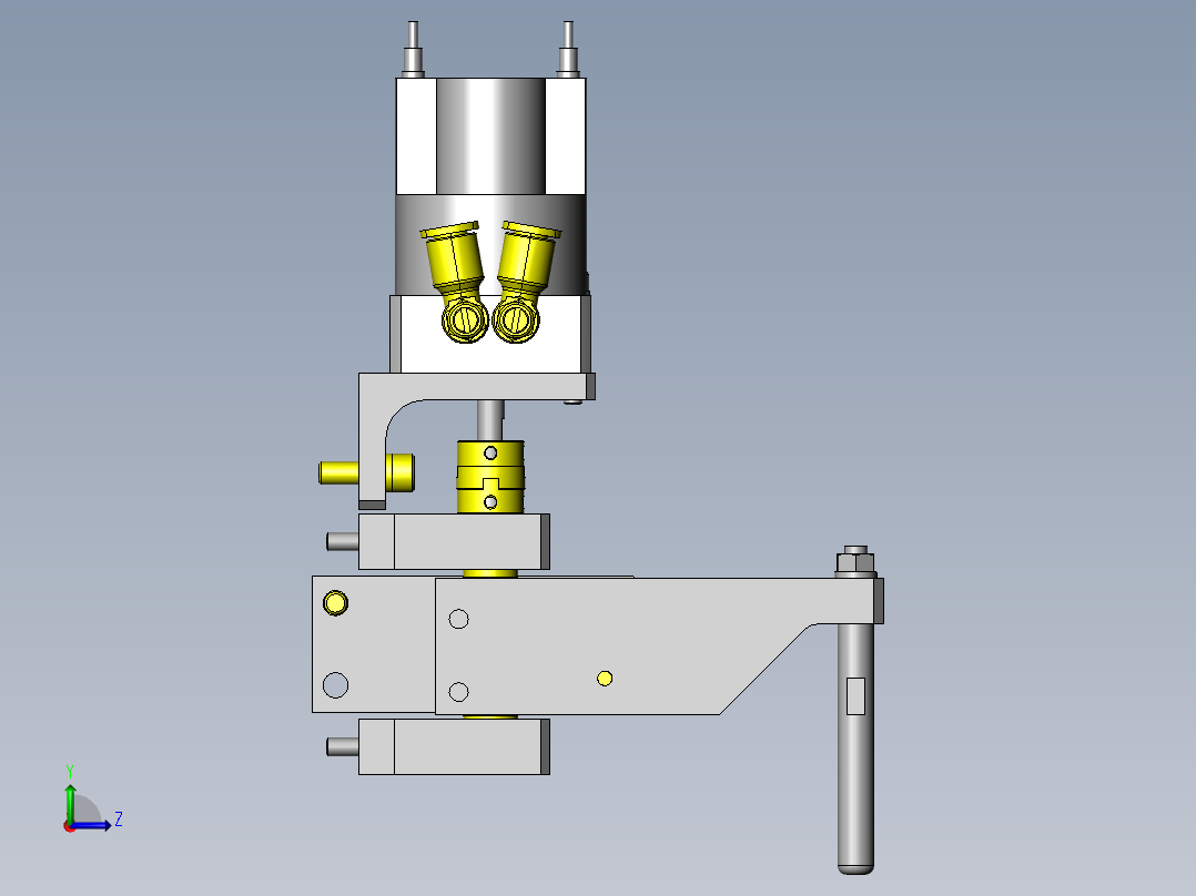 箱的定位左视图