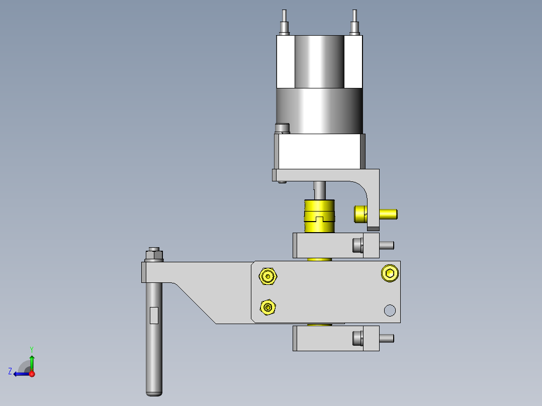 箱的定位右视图