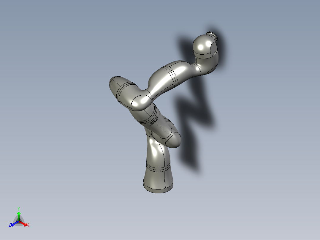 kuka lwr 4 arm正等轴测图