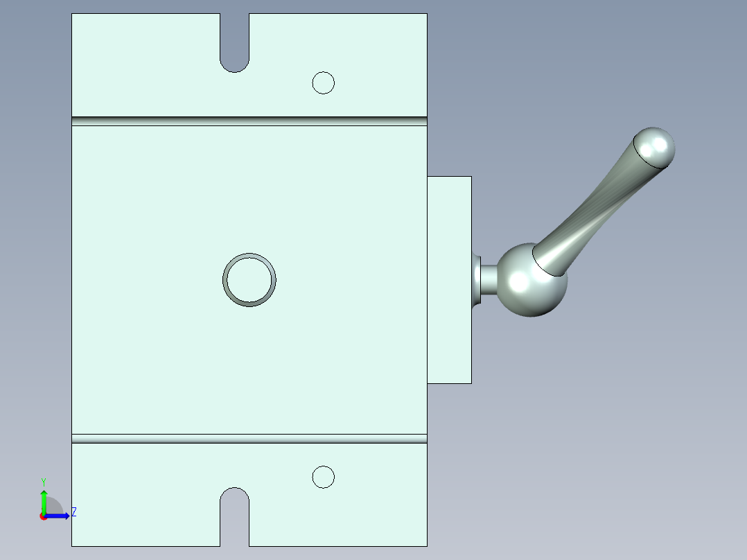 连杆机床夹具设计含三维图说明书-气门摇臂轴支座左视图